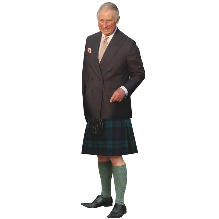 Wet Paint Printing King Charles Iii Scottish Kilt Cardboard Cutout